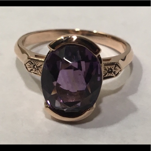 Jewelry - 14k Rose Gold Amethyst Ring